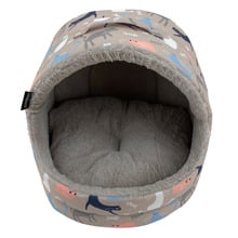 Taupe Catisse Hooded Cat Bed